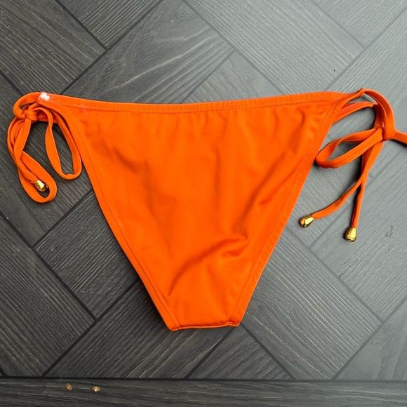 Koraru orange side tie swim bottoms, brand new, excellent condition, size Small - Picture 1 of 4